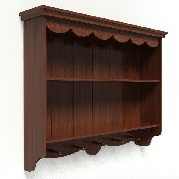 3d model wall shelving unit - shelf by shadesofreal